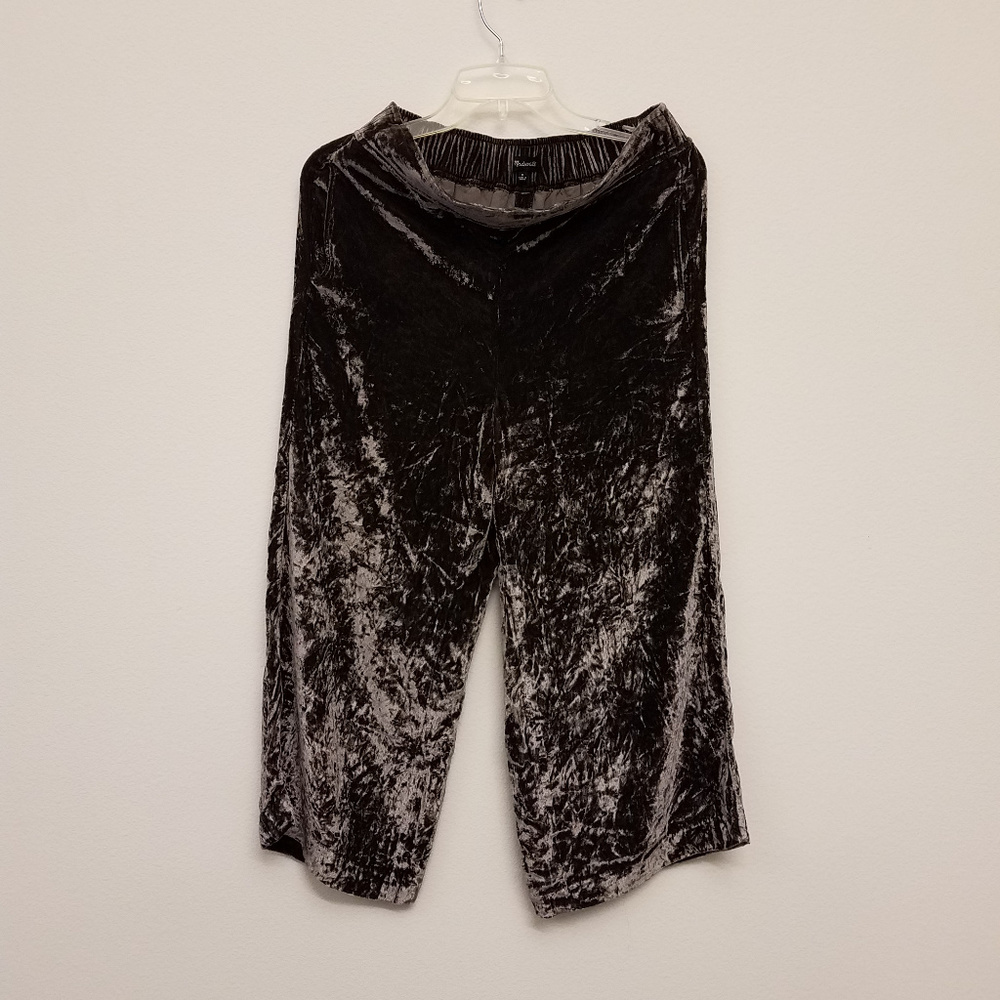 MADEWELL Crushed Velvet Pull On Crop